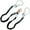 Silver Alloy Steel, variant on 6FT Fall Protection Safety Lanyard with Shock Absorbing, Harness Safety Rope Dual Rebar & Snap Hook (Alloy Steel)