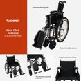 thumbnail image 3 of Silla de ruedas todo terreno Magnimed MOD.OA8903EL26 Estructura de Acero Descansa Brazos Acojinados Descansa Pies Abatibles, 3 of 8
