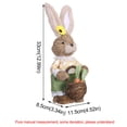 thumbnail image 3 of Easter Bunny Home Garden Bunny Decoration Creative Straw Bunny, 3 of 8