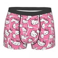 thumbnail image 1 of RWJDXD Custom Hello Kitty Anime Cat Pattern Underwear Men Stretch Boxer Briefs Shorts Panties Soft Underpants For Male o, 1 of 5