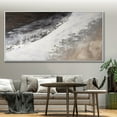 thumbnail image 4 of Large Abstract Ocean Oil Painting Black and White Textured Cancas Wall Art Original Oil Painting On Canvas Large Living Room Wall Art,Unstretched,Frameless,(71*142cm)28*56lnches, 4 of 5