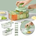 thumbnail image 2 of Multi-Purpose Vegetable Grater with 3/6 Cutters Easy Cleaning Veggie Slicers Kitchen Utensils, 2 of 5