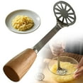 thumbnail image 2 of GZQJFMY Presse-Purée en Acier Inoxydable Robuste, Presse-Purée Professionnel Intégré Outil de Cuisine et Presse-Aliments/pomme de Terre avec Poignée en Silicone, Parfait pour Haricot, Légume, Fruits, Avocat, Viande, 2 of 8