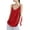 Red, variant on Women Sleeveless Sling Top Fashion Solid Color Casual Tee Shirt, XXXL, Green