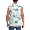 thumbnail image 4 of Balery Sea Turtle Men's Sleeveless Muscle Shirts Workout Tank Top, Moisture Wicking, Odor Protection-Medium, 4 of 8