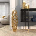 thumbnail image 3 of DecMode 31" Coral Cutout Gold Aluminum Metal Vase, 3 of 13