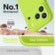 thumbnail image 3 of Funda de Silicona Premium, Forro de Microfibra, a Prueba de Golpes, para iPhone 17 Pro 6.3", Verde Fluorescente, 3 of 7