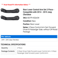 thumbnail image 2 of Rear Lower Control Arm Set 2 Piece - Compatible with 2014 - 2015 Jeep Cherokee, 2 of 2