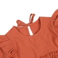 thumbnail image 4 of Toddler Baby Girl Dress Autumn Spring Cotton Ruffle Halter Long Sleeve Kids Casual Beach Party Dresses 2-6 Years, 4 of 8