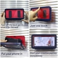 thumbnail image 4 of Shower Phone Holder,360° Rotation Bathroom Waterproof Phone Case, Shower Wall-Mounted Waterproof Phone Case, Highly Sensitive Touch Screen Waterproof Holder,for Phones Under 6.8 Inch (Blue), 4 of 8