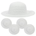 thumbnail image 5 of OUNONA  5 Pcs Straw Hats for Crafts Tins Children's Painting Miss Man, 5 of 8