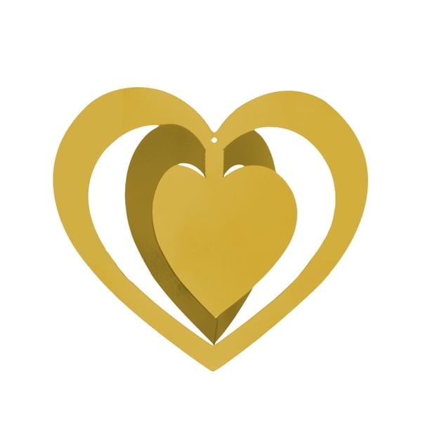Fiudx Adornos de Corazón para San Valentín, Románticas Decoraciones Colgantes de Papel, Elegantes Diseños En Rojo y Dorado, Perfectos para Decorar El Hogar o Fiestas, Juego de 16 Piezas, Fáciles de U