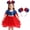 B, variant on Girls Sequin Tutu Dress Glitter Superhero Knee-Length Party Gown with Detachable Bow Fantasy Outfit for Kids