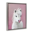 thumbnail image 2 of Stupell Industries Cottage Gentle White Pony Gray Floating Frame Canvas Art, 25 x 31, by The Prints Vibe, 2 of 8