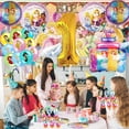 thumbnail image 5 of Princess Birthday 1st Cups Party Supplies Plates Fans Decorations Cake Topper Decor, 5 of 6