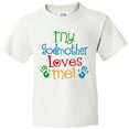 thumbnail image 3 of Inktastic My Godmother Loves Me Youth T-Shirt, 3 of 5