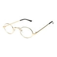 thumbnail image 1 of Gafas de sol retro de metal ovaladas para hombres Sonducket color oro, 1 of 6