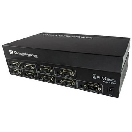 Comprehensive Cable 1 x 8 VGA Splitter with Audio High Bandwidth 1080p