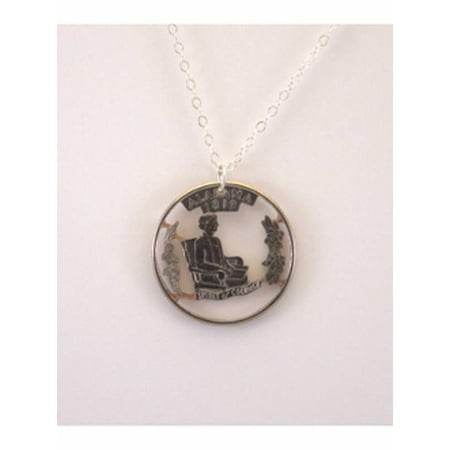 Alabama State Coin - Alabama Cut-Out Coin Jewelry Necklace