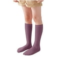 thumbnail image 2 of Gibobby Toddler Boys Girls Socks Baby Boys Girls Toddlers Grips Socks Kids Non Skid Anti Slip Cotton Crew Socks(1-15,Purple), 2 of 4
