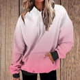 thumbnail image 7 of YUGYXL Womens Neon Print Oversized Sweatshirt Drawstring Pullover Sweatshirt Trendy Gradient Color Tops Fall Fashion Clothes Pink XXXXXL, 7 of 7