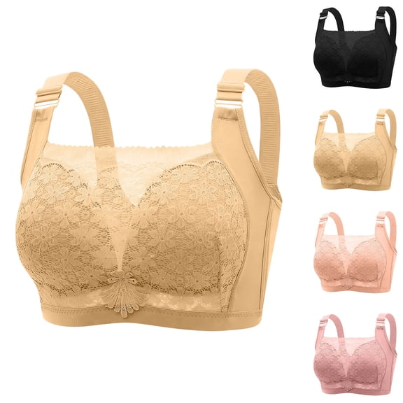 Swuxness Women's Wireless Bras Plus Size Seamless Layout Designed Basic Inner Wear