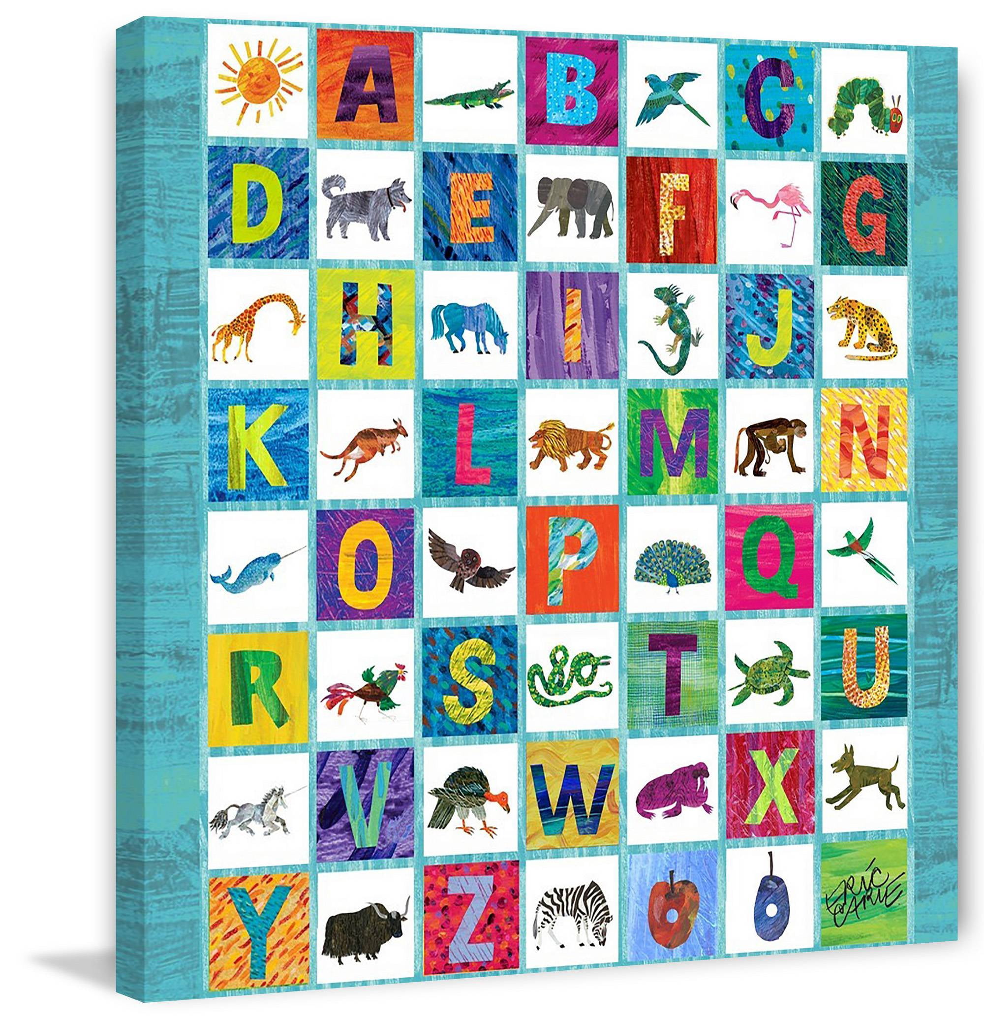 Marmont Hill Animal Alphabet by Eric Carle Canvas Wall Art