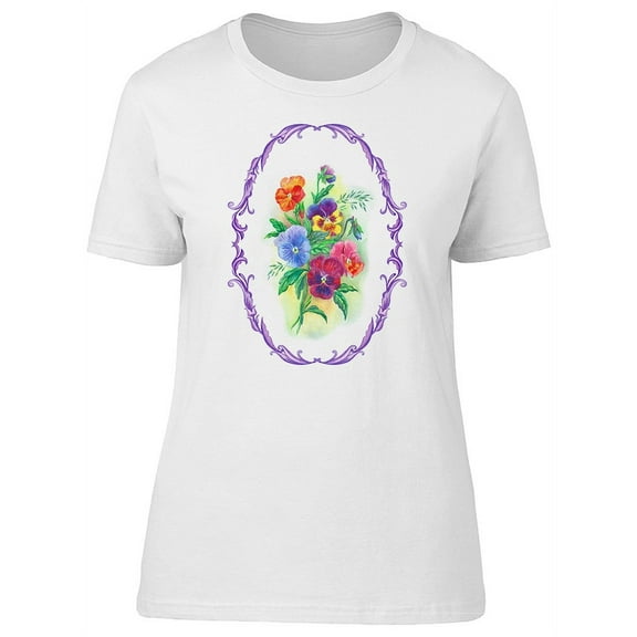 Cute Colorful Flowers, Spring Tee Women's -Image by Shutterstock