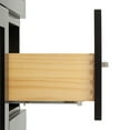 thumbnail image 5 of Ariel Hamlet 49 In. Rectangle Sink Vanity With Carrara White Countertop In Black, 5 of 10