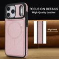 thumbnail image 7 of ELEHOLD Magnetic Case for iPhone 17 Pro Max, Shockproof Leather Phone Case, Raised Edge for Screen & Camera,Rosegold, 7 of 7