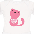 thumbnail image 4 of Inktastic Love Cat 2 Boys or Girls Long Sleeve Baby Bodysuit, 4 of 5