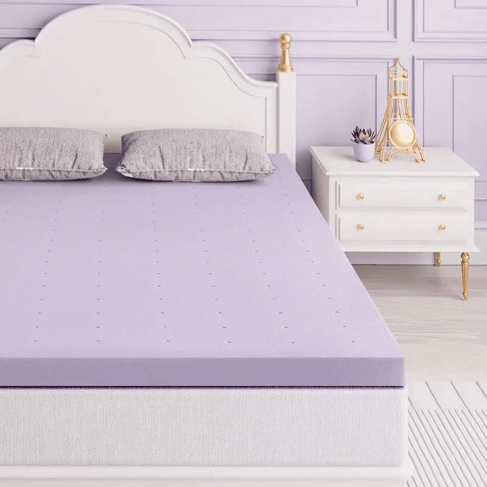 MAYEERTY 2 Inch Twin Mattress Topper - Premium Firm Memory Foam, Ventilated, Cooling Gel-Infused, High-Density for Comfort
