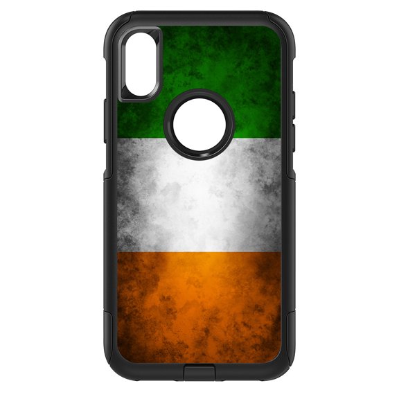 DistinctInk Custom SKIN / DECAL compatible with OtterBox Commuter for iPhone X / XS (5.8" Screen) - Ireland Old Flag - Show Your Love of Ireland