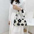 thumbnail image 4 of Vintage Female Shoulder Underarm Bag Animal Pattern Plush Portable Mini Purses, 4 of 9