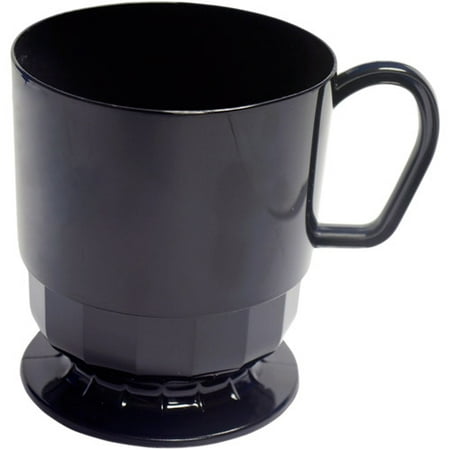 Disposable Coffee Mugs, Black (Pack of 10)