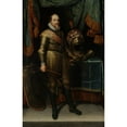 thumbnail image 2 of Michiel Jansz. Van Mierevelt 13x18 Gold Ornate Wood Frame and Double Matted Museum Art Print Titled - Maurits, Prince of Orange (1567-1625) (C. 1613 - C. 1620), 2 of 4