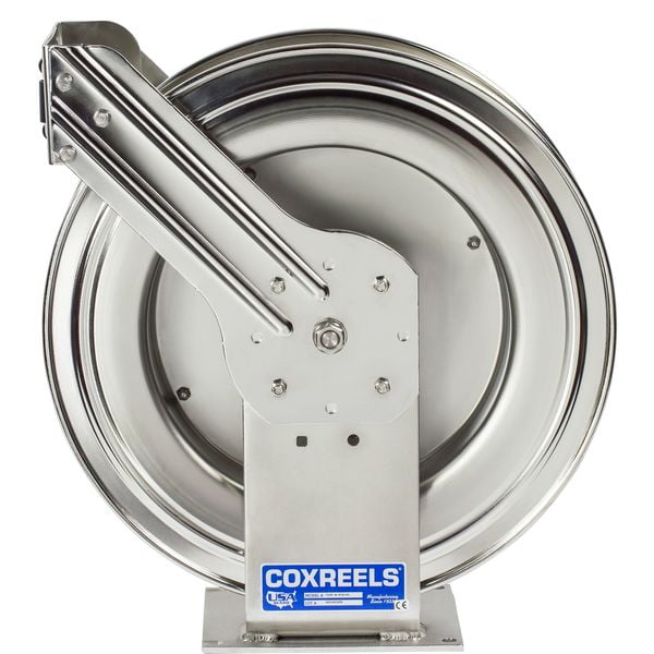 COXREELS TSHL-N-550-SS Stainless Steel Spring Driven Hose Reel 3/4" x 50ft