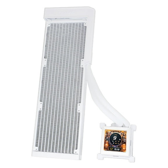 Lian-Li HydroShift LCD AIO 360 Fan-Less Liquid Cooler with 2.88" LCD, White
