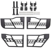 G-Plus 4door Steel Tube Door Safari Without Mirrors Fit For Jeep Wrangler JK 2007-2018 Black