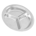 thumbnail image 3 of Assiettes pour Enfants en Acier Inoxydable, Assiettes en Acier Inoxydable Réutilisables à Compartiments pour Enfants, Assiette pour Tout-Petit en Acier Inoxydable avec Isolation Thermique pour Camping, Pique-Nique, Cantine Scolaire, 3 of 7