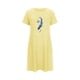 thumbnail image 5 of Camisón corto de talla grande para mujer, camisón de manga corta con estampado de pecho a la moda, camisón para mujer, 5 of 7