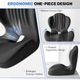 thumbnail image 4 of Ergonomic Memory Foam Seat Cushion, Office Chair Seat Cushions with L-Shaped Design with Coccyx Hollow, Lumbar Support & Tailbone Pain Relief for Car, Truck, Gaming Chair, 4 of 8