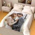 thumbnail image 5 of Custom Blanket with Photos Text Customized Blanket Personalized Flannel Throw Blankets for Adult Kid Birthday Christmas Fathers Mothers Valentines Day Customized Gift A Blankets, 5 of 5