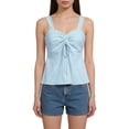 thumbnail image 4 of gbyLJF Women's Eyelet Tank Tops Bowknot Peplum Ruched Cami Shirts Dressy Casual Summer Going Out Top, 4 of 7