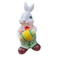 thumbnail image 3 of Easter Egg Rabbit Statue Home Garden Desktop Cartoon Bunny Holding Resin Ornament Decoration Easter Decoration, 3 of 4