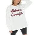 thumbnail image 2 of Women's Gameday Couture White Alabama Crimson Tide Midweight Oversized Long Sleeve T-Shirt, 2 of 5
