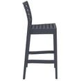 thumbnail image 2 of Luxury Commercial Living 42.5" Gray Solid Refined Patio Bar Stool, 2 of 8