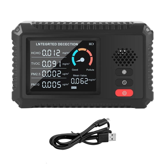TVOC/HCHO/PM2.5/PM10 Device Gas Detector Air Quality Monitor Accurate Tester