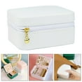 thumbnail image 4 of Caja de Exhibición de Joyería Portátil 3 Capas de material cuero de Studs Board Organizador para Anillos Perfumes Joyas Estuche , SM SunniMix Caja de almacenamiento de joyas, 4 of 8