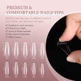 thumbnail image 4 of Saviland Nail Tip and Glue Gel Kit with Gel Nail Polish - Acrylic Gel x Nail Kit with 240Pcs Long Coffin Nail Tip, Nail Glue Gel,Base & Top Coat and Mini Nail Lamp, 4 of 10